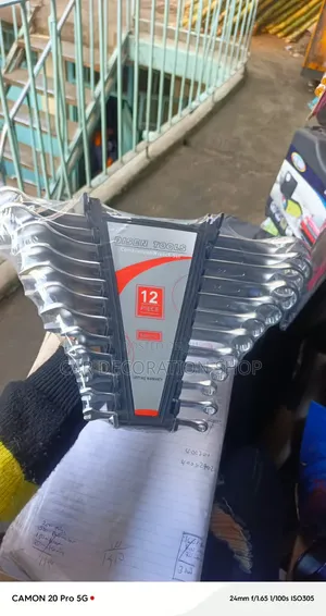 12pc Metric Open End Spanner Wrench With Various Metric Sizes