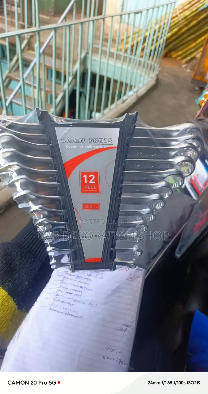 Workshop 12pc Spanner Set Forged Durable Chrome Vanadium Steel