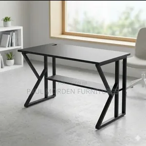 White Metal Working Table