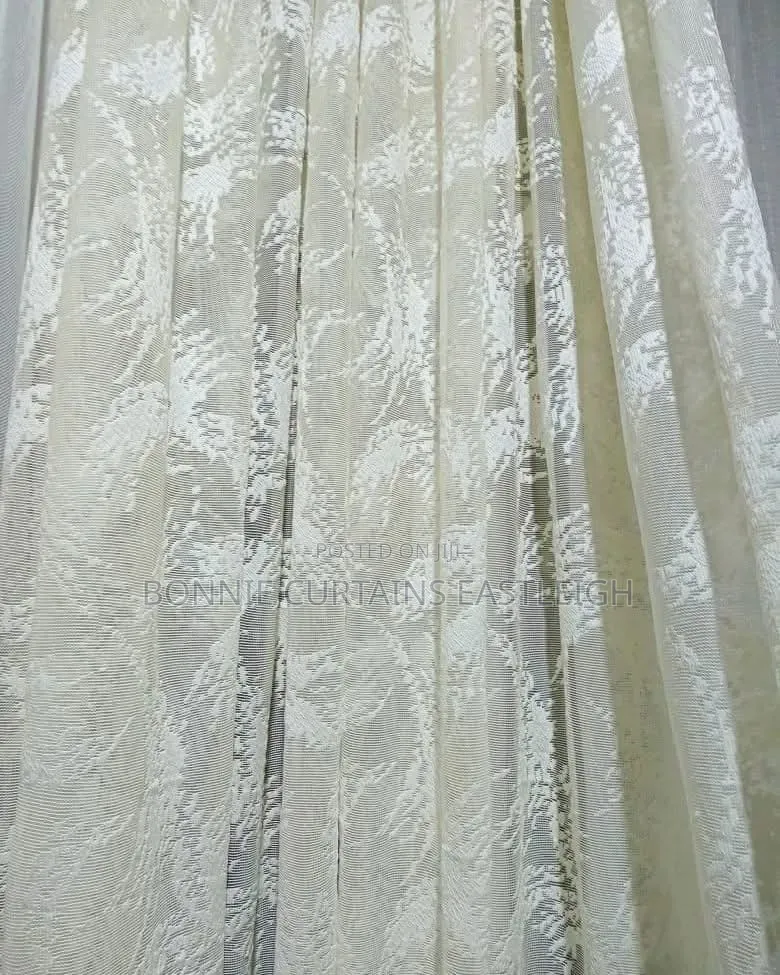 Cream Sheers and White With Hooks