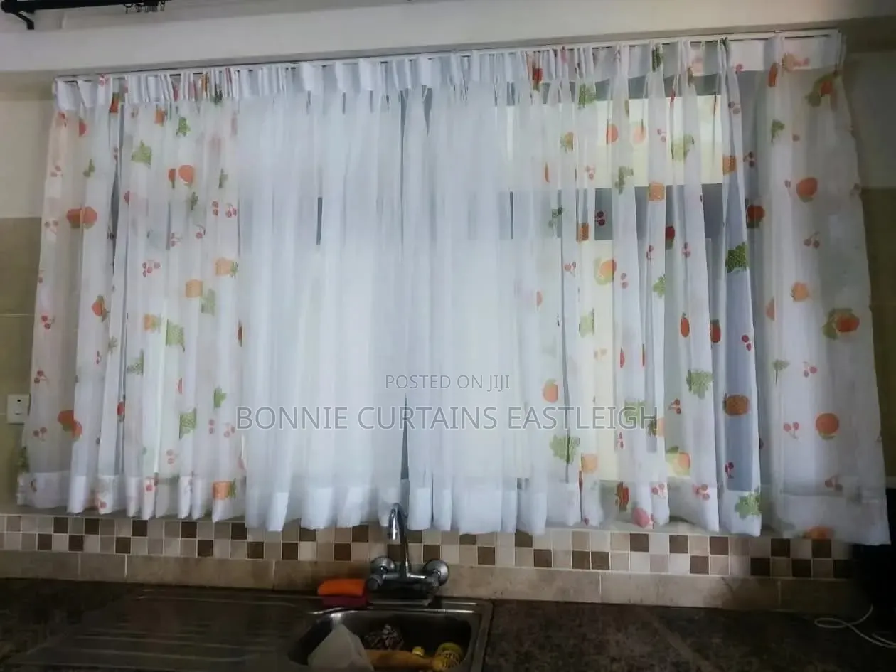 Kitchen Modern Curtains With Sheers