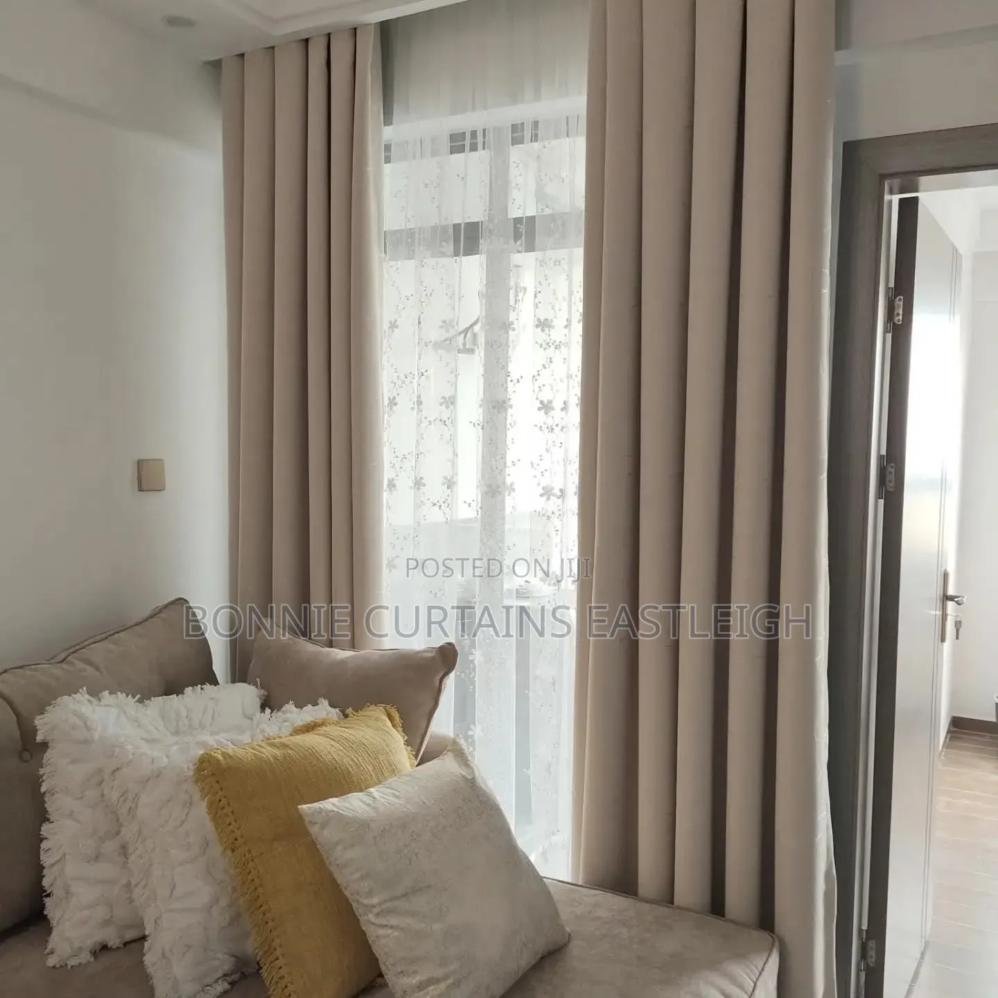 Light Cream Curtains and Sheers for Hooks