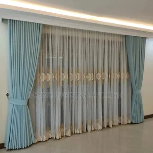 SKY Blue High Quality Curtains for Bedrooms