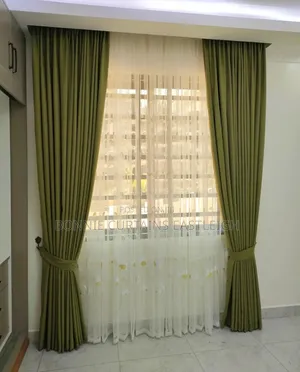Green and Blue Curtains for Modern Bedrooms