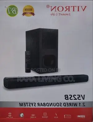 Vitron V52SB 2.1 Wired Soundbar System | 8000W PMPO | Subwoofer