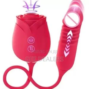 Clitoral Suction Rose Sex Toy, Silicone Dildo Vibrator