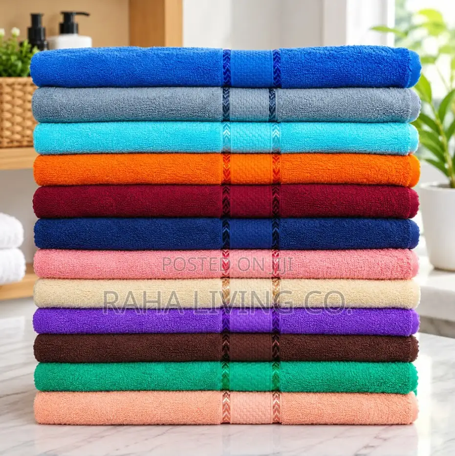 Coloured Luxury Cotton Bath Towel | 90x165cm | Soft Absorbent