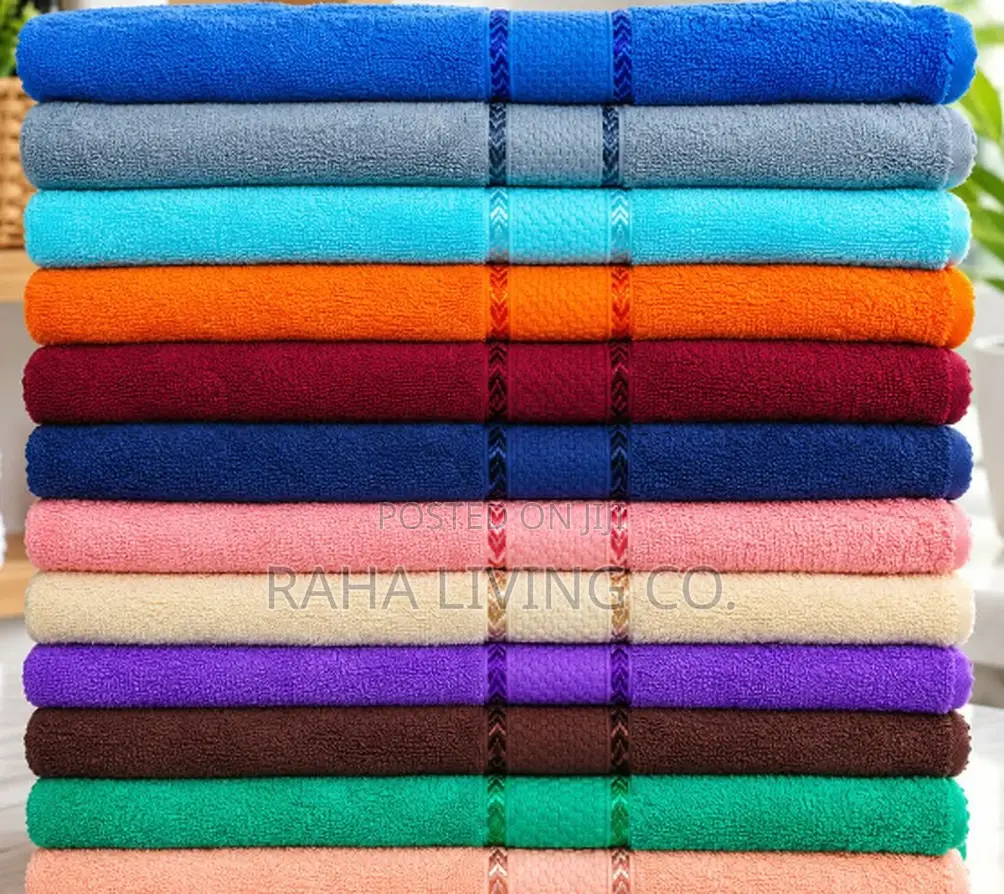 Coloured Luxury Cotton Bath Towel | 90x165cm | Soft Absorbent