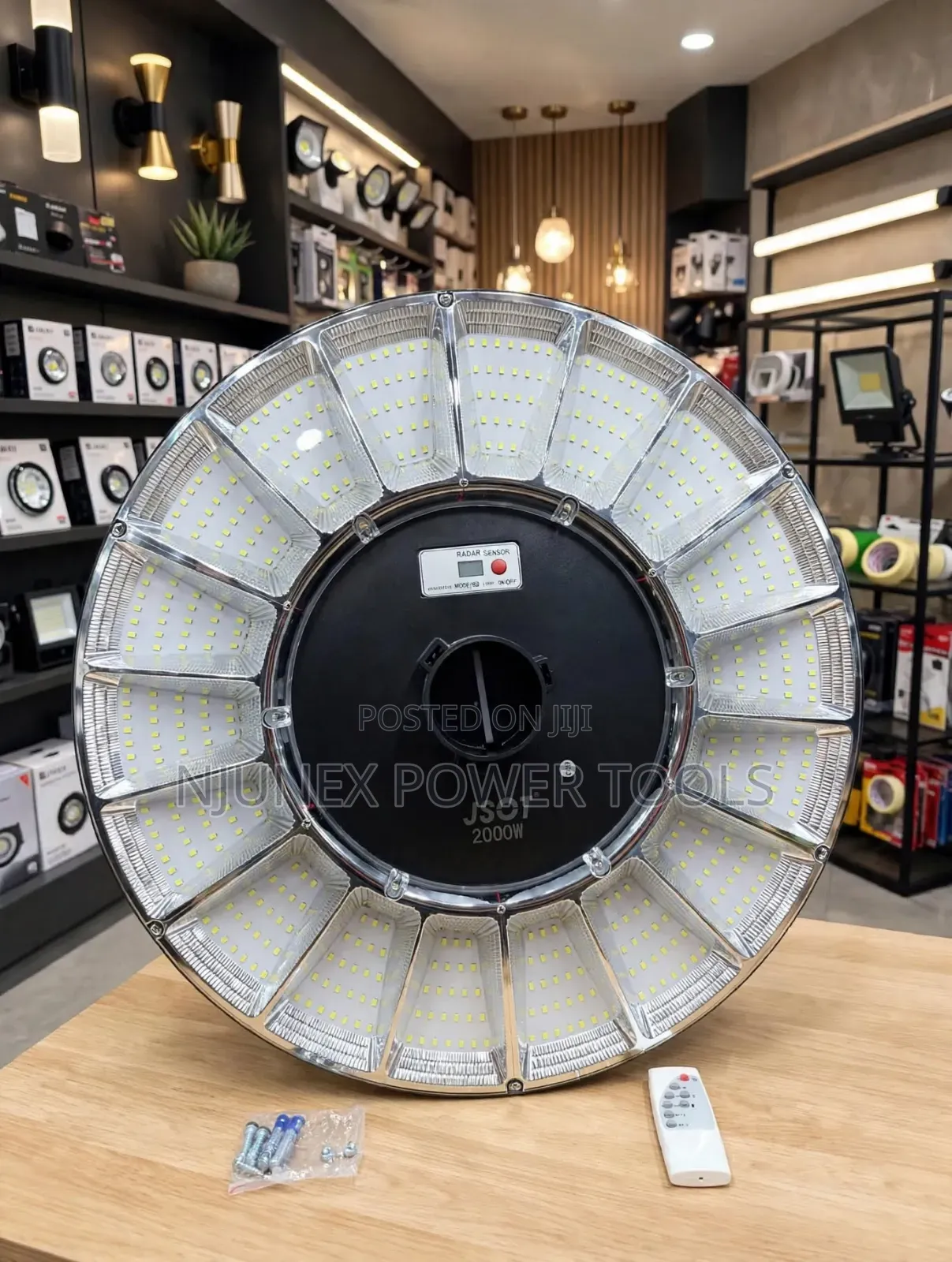 JSOT 2000W UFO Solar LED Street Light With Remote Control.