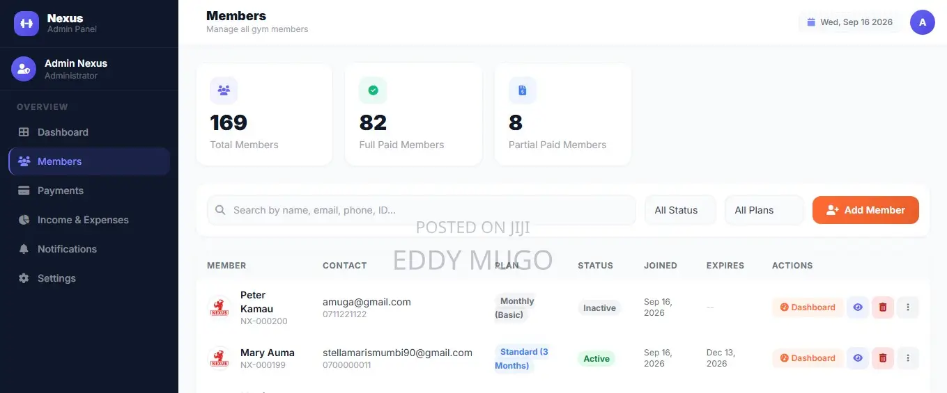 Gym Management System