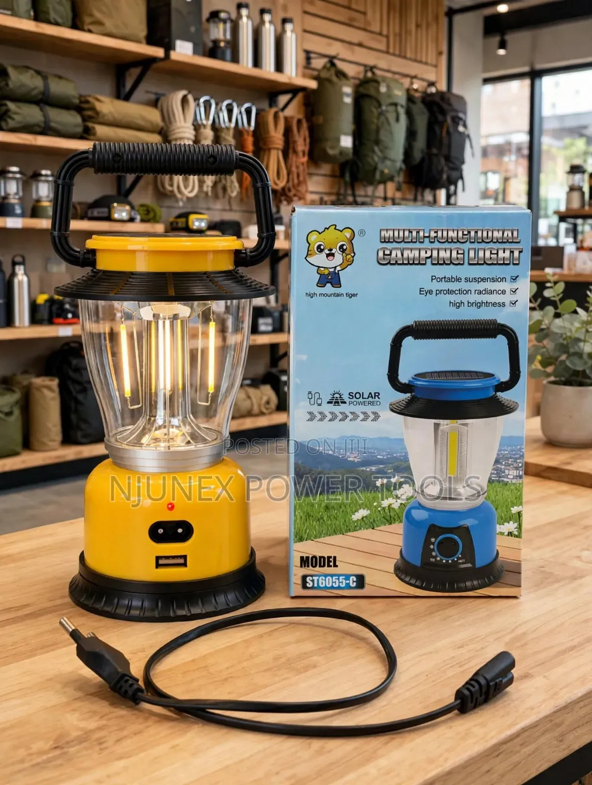 Tiger Multi-Functional Solar Camping Light (Model ST6055-C),