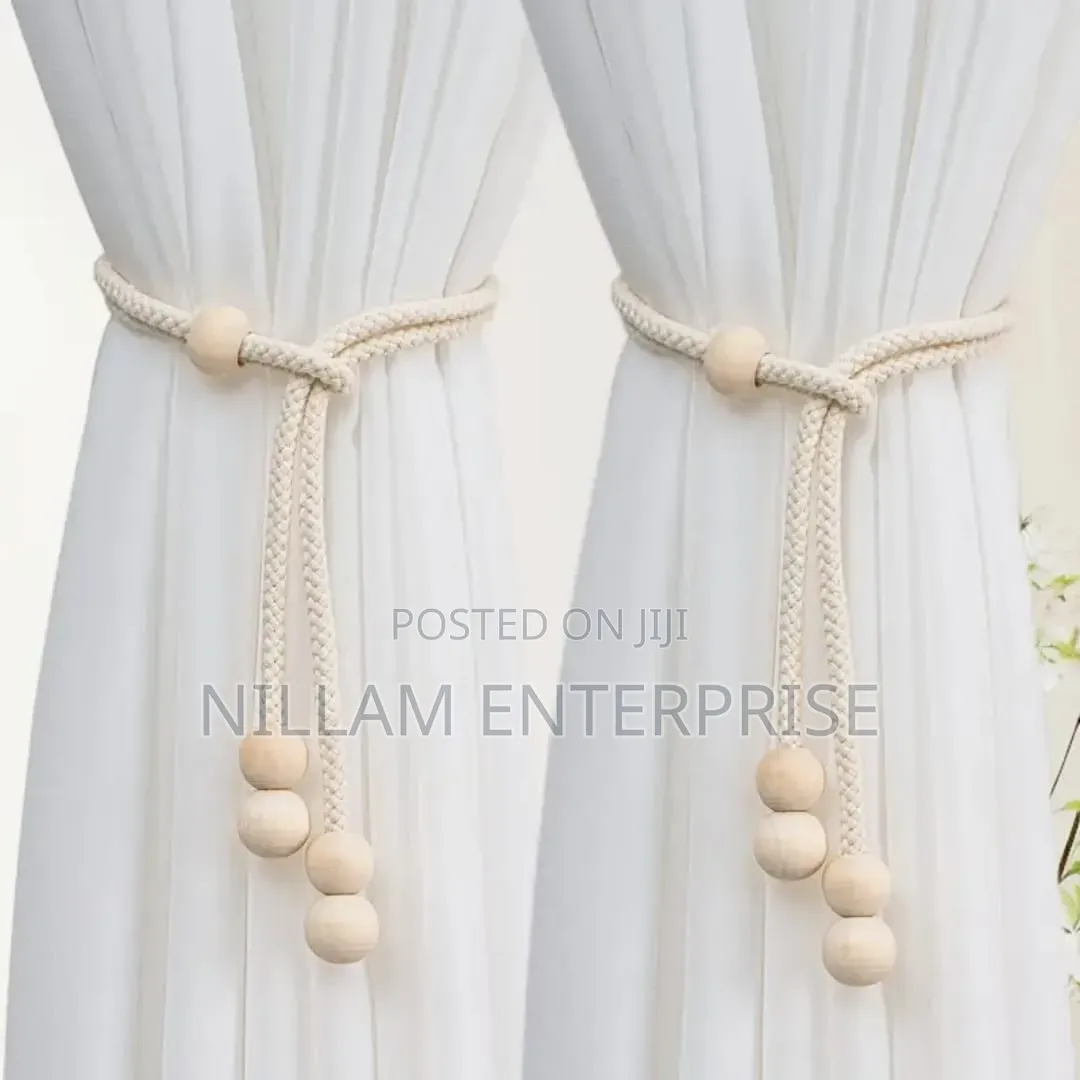 2pcs Natural Cotton Rope Curtain Tiebacks