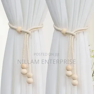 2pcs Natural Cotton Rope Curtain Tiebacks