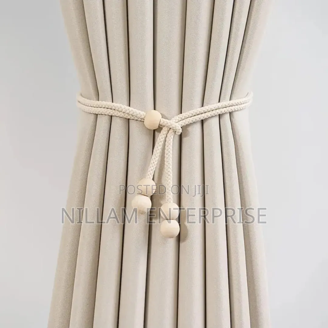 2pcs Natural Cotton Rope Curtain Tiebacks