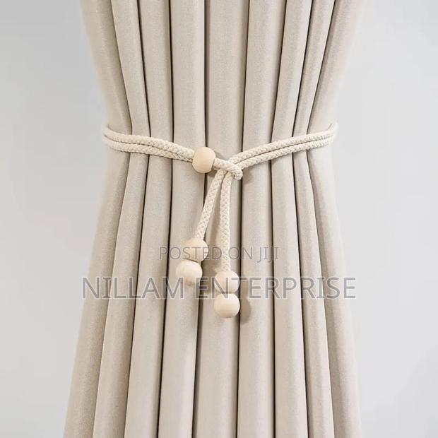 2pcs Natural Cotton Rope Curtain Tiebacks - thumbnail 3
