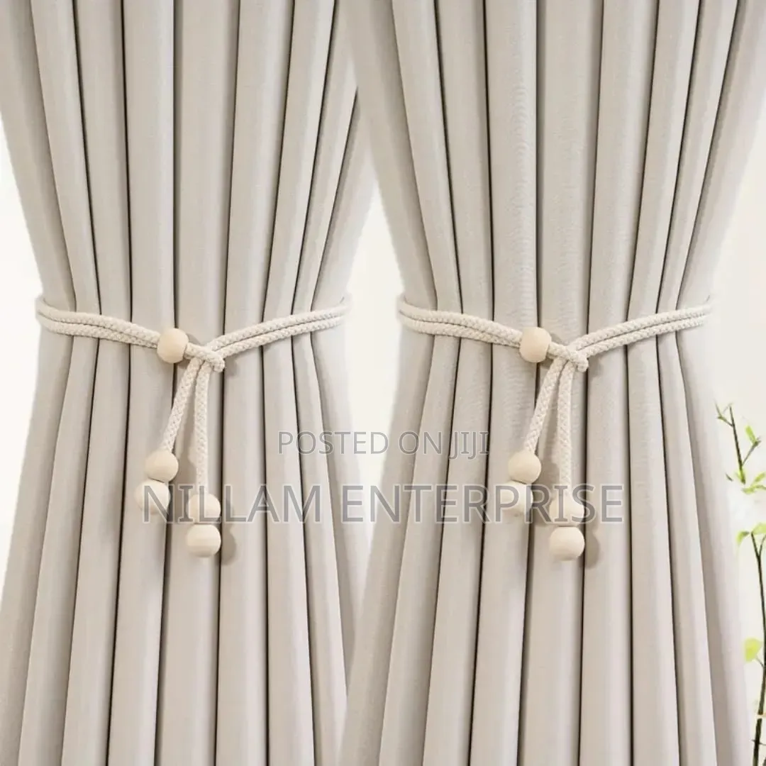 2pcs Natural Cotton Rope Curtain Tiebacks