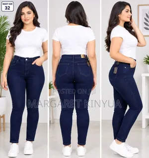 Ladies High Waist Quality Jeans