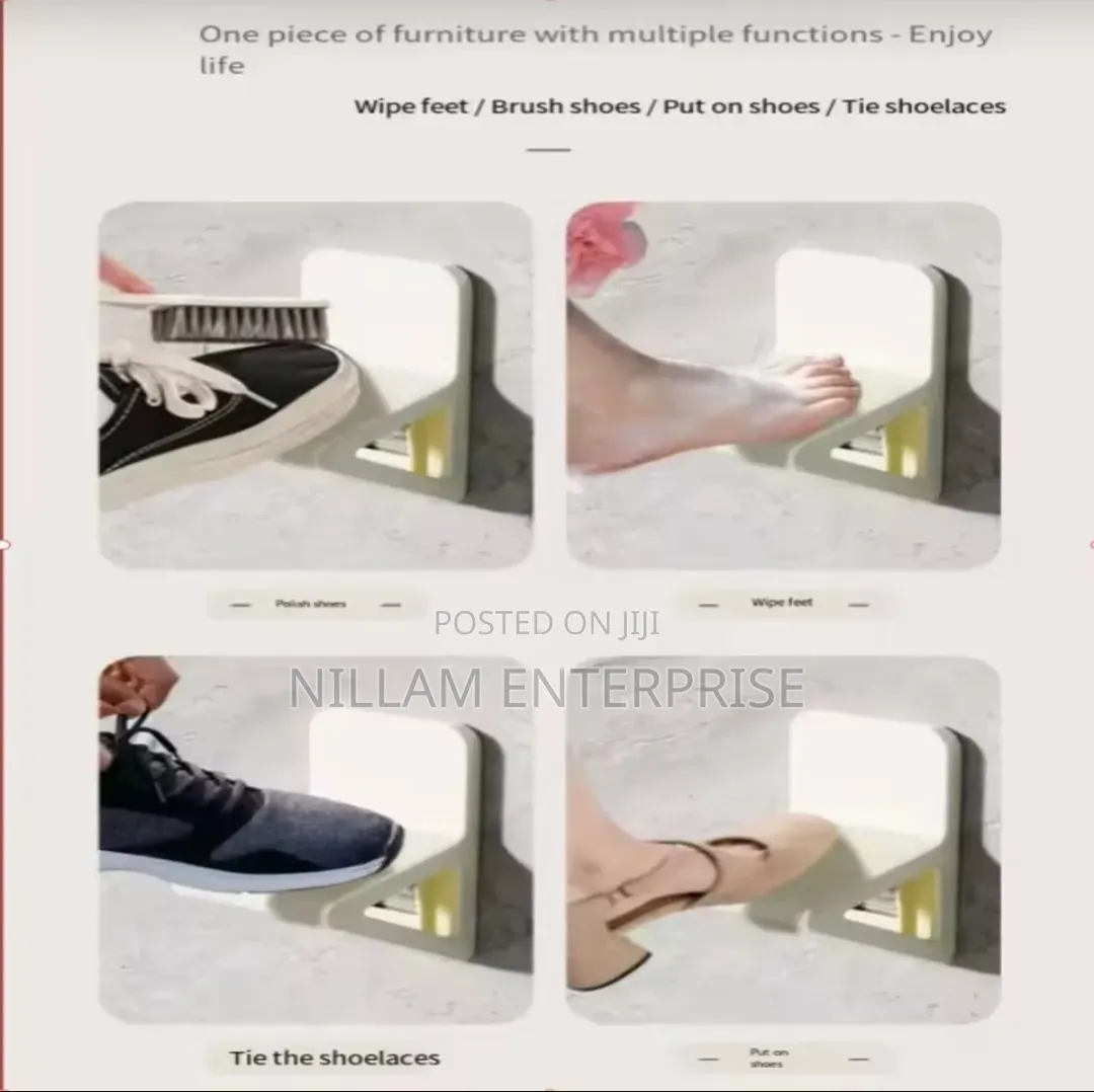 Multifunction Wall Mounted ABS Bathroom Footrest.