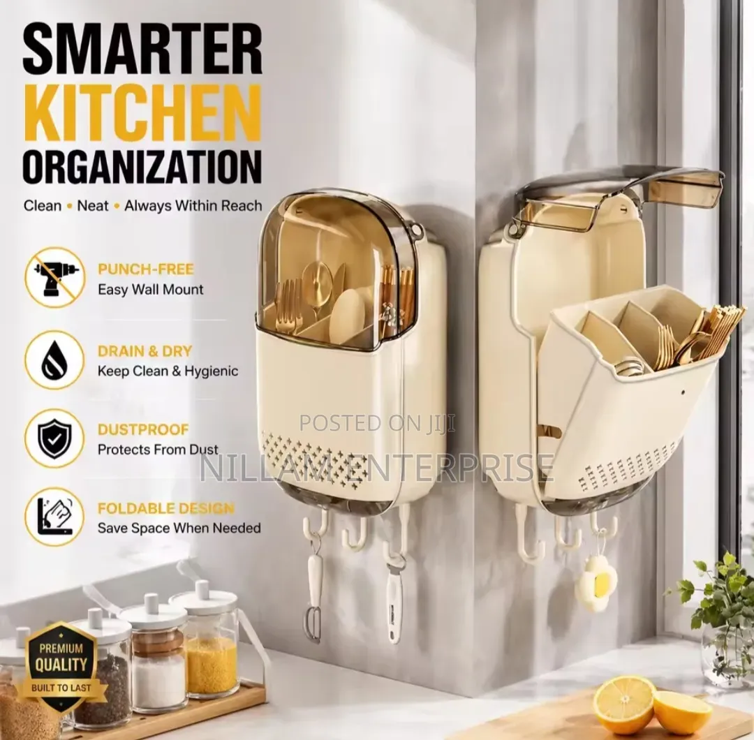 Wall Mounted Punch-Free Cutlery Holder
