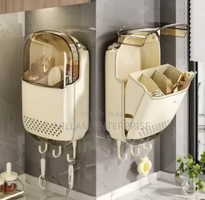 Wall Mounted Punch-Free Cutlery Holder