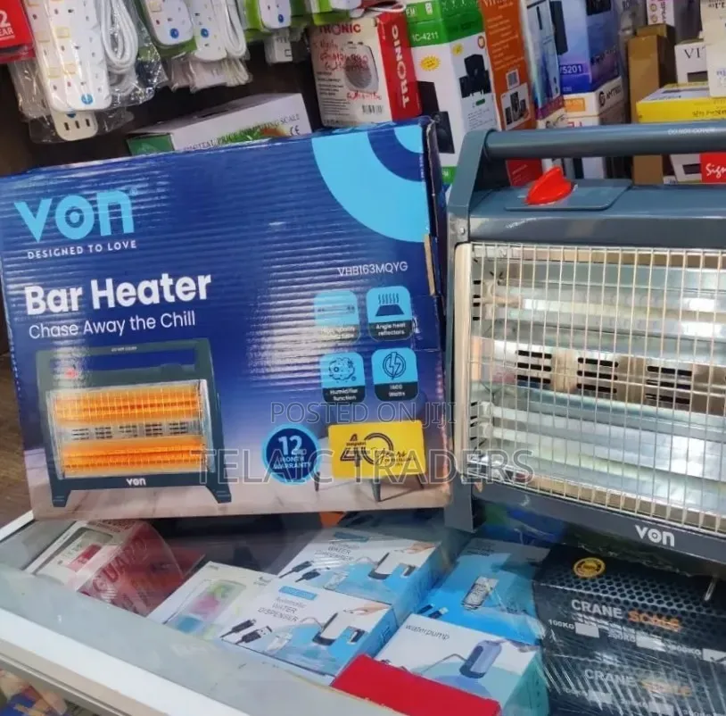 Von Quartz Bar Room Heater With Humidifier