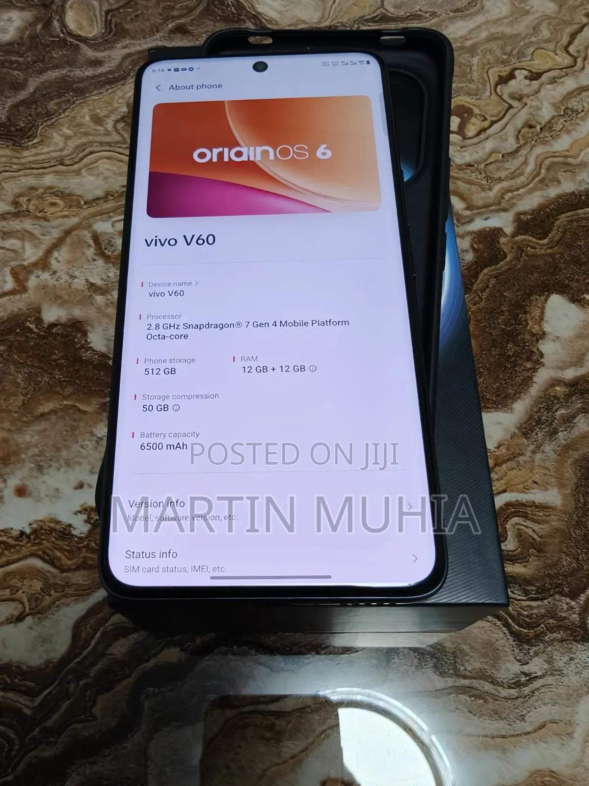 Vivo V60 512 GB Graphite