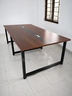 Strong Black Metallic Board Room Table