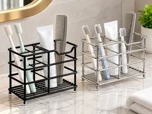 Stainless Steel Toothbrush Organizer