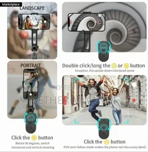 Gimbal Stabilizer L18 Mini — Multifunctional Selfie Stick & Tripod