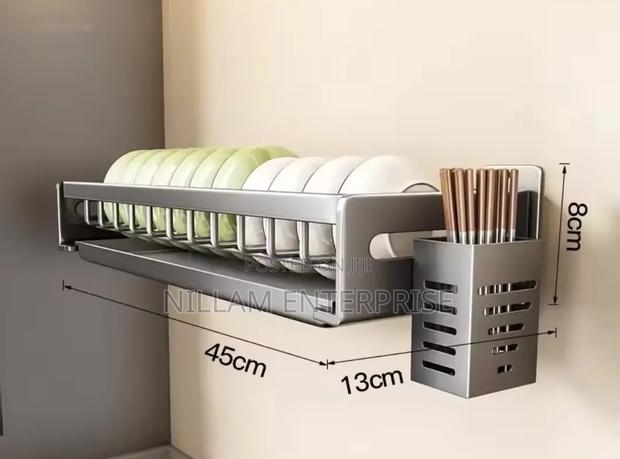 Wall-Mounted Kitchen Dish Rack - thumbnail 2