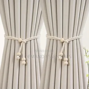Adjustable Boho Curtain Tiebacks for Drapes