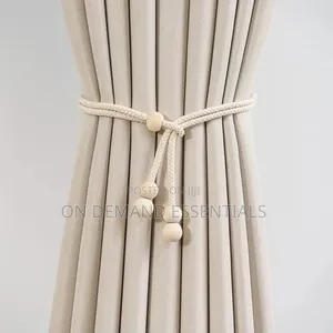 Adjustable Boho Curtain Tiebacks for Drapes