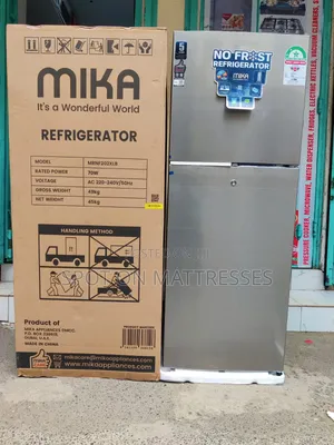 Mika 202Liters No-Frost Double Door Fridge. Nationwide Delivery!