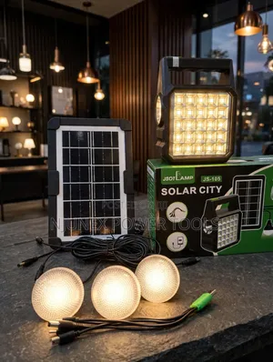 Solar City JS-105 Portable Solar Lighting Kit LED Rechargeable