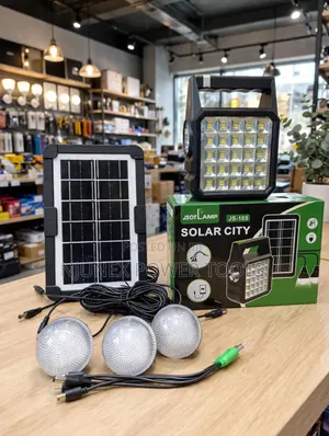 Solar City JS-105 Portable Solar Lighting Kit LED Rechargeable