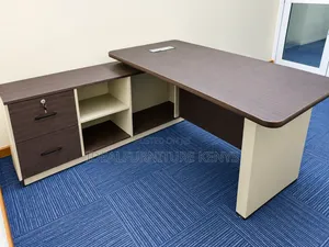 Modern L-Shaped Executive Office Desk | Premium Managerial Workstation