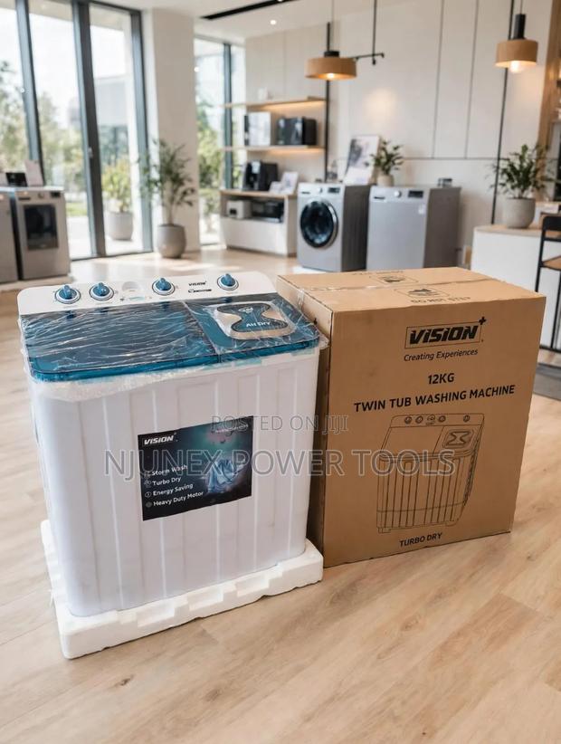 Vision 12kg Twin-Tub Semi-Automatic Washing Machine - main view