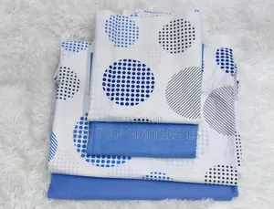 6PC 7X8 100% Cotton Fitted Bedsheets. Elastic Thus Can Fit a 5X6 & 6X6