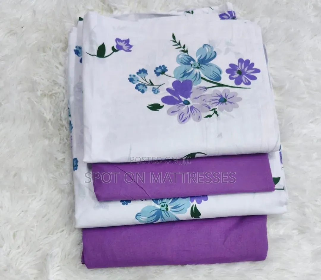6PC 7X8 100% Cotton Fitted Bedsheets. Elastic Thus Can Fit a 5X6 & 6X6
