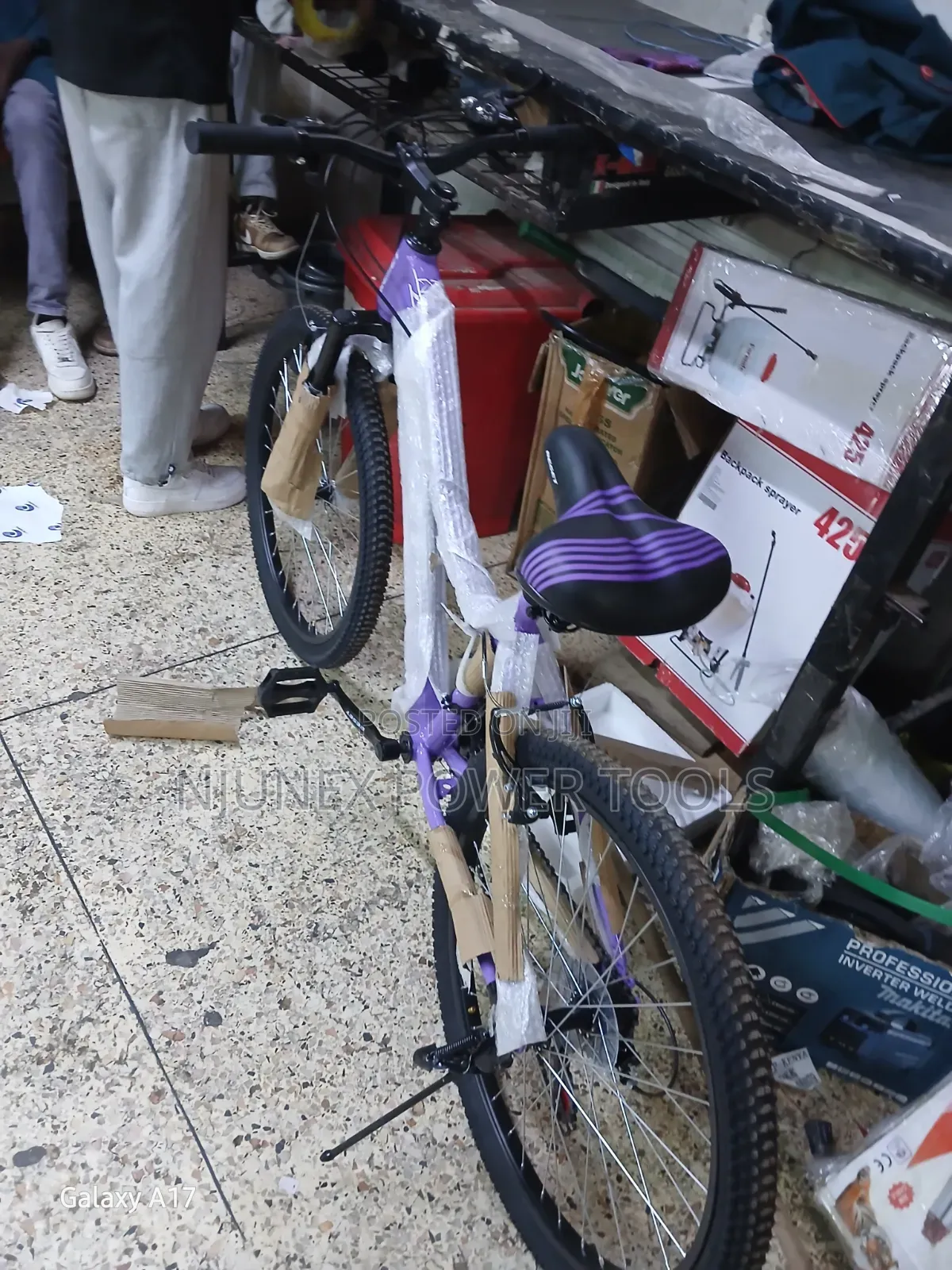 Purple and Black Reset Mountain Bike Size 24