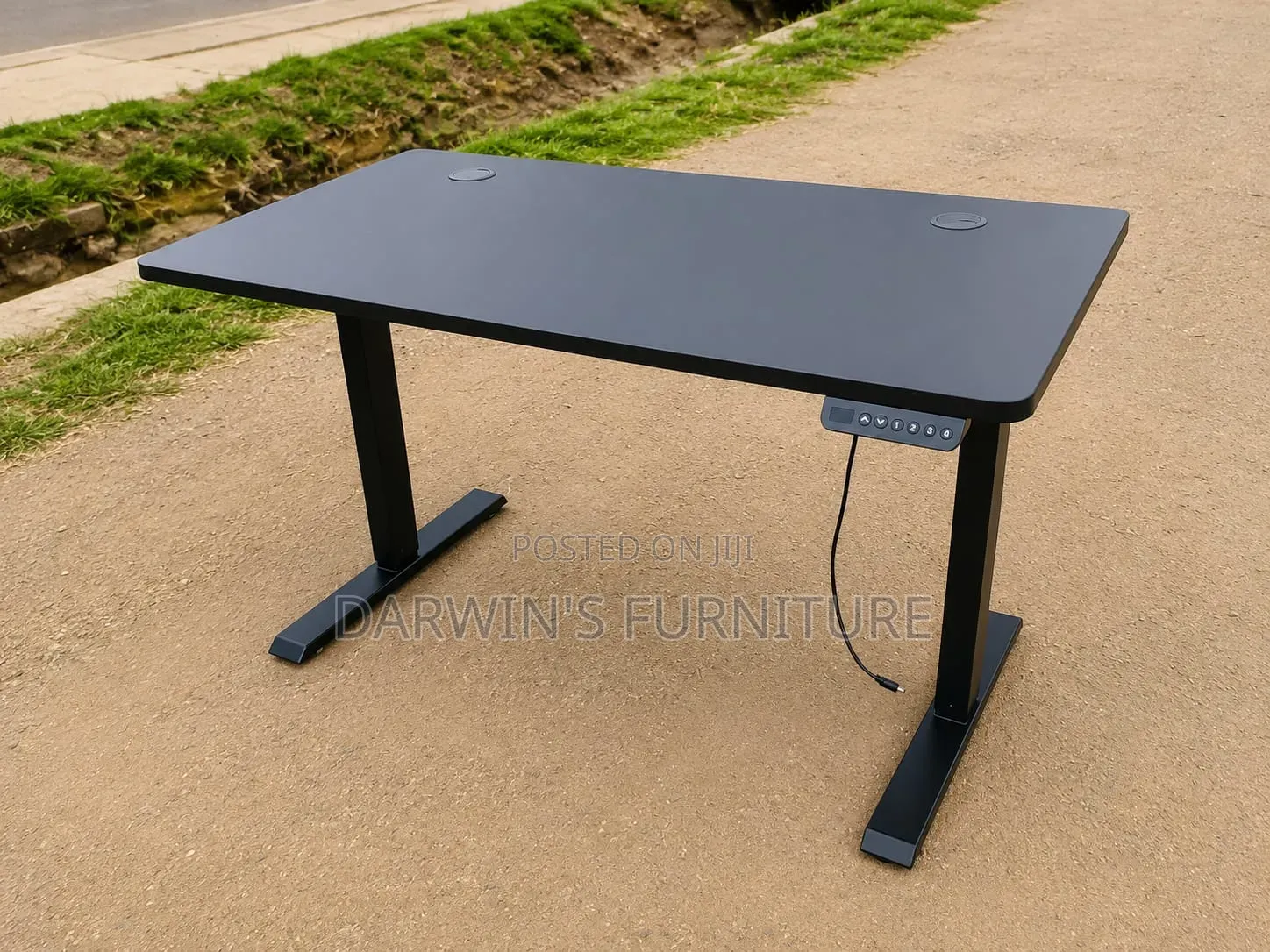 Black Electric Standing Desk
