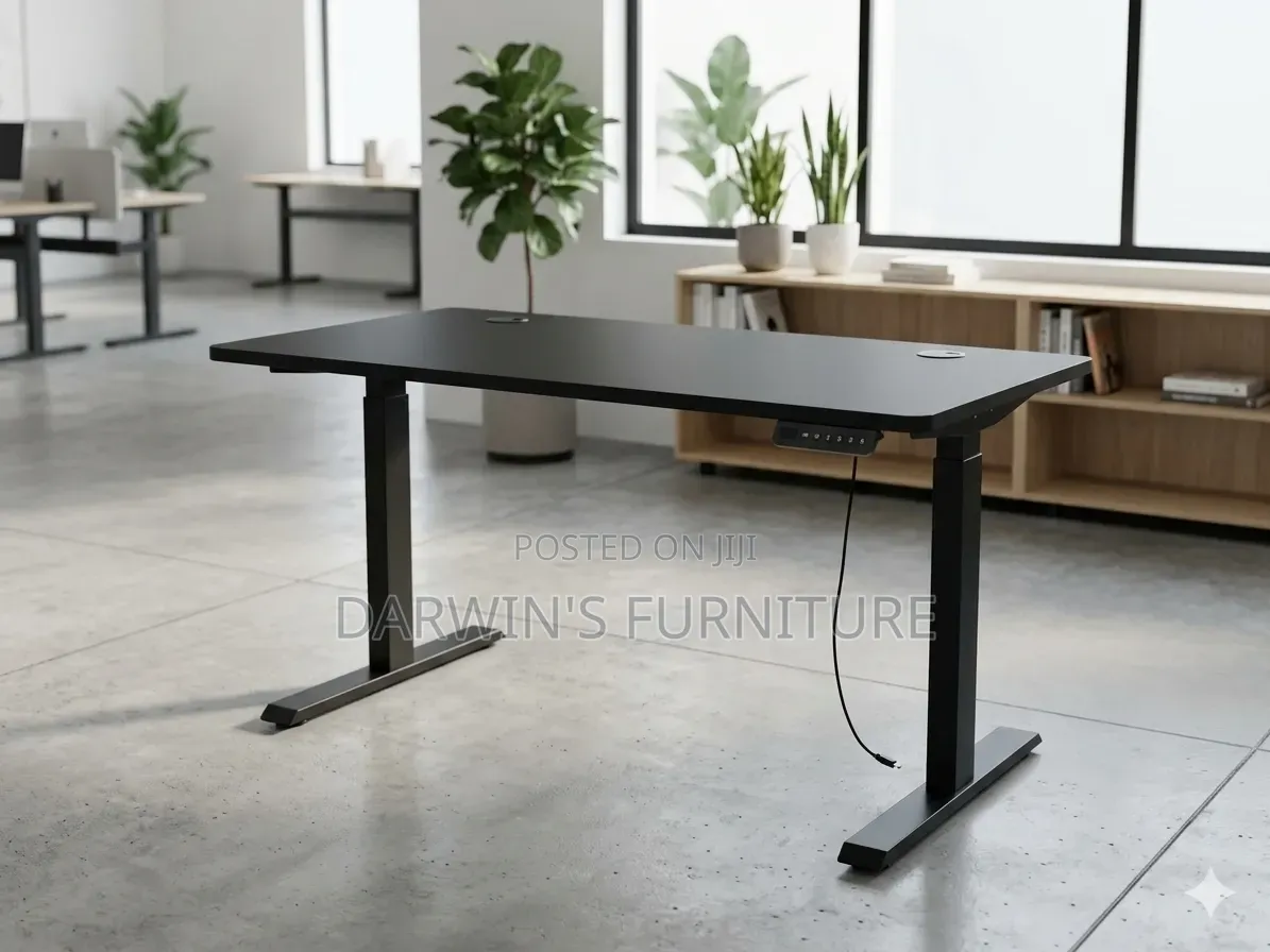 Black Electric Standing Desk