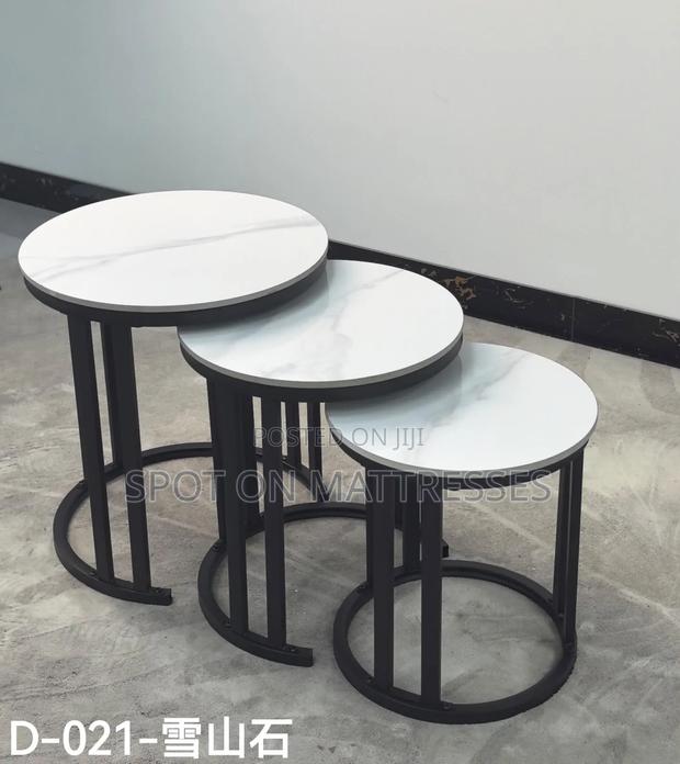 3 in 1 Executive Pure Marble Top Nesting Tables. Nationwide Delivery! - thumbnail 3