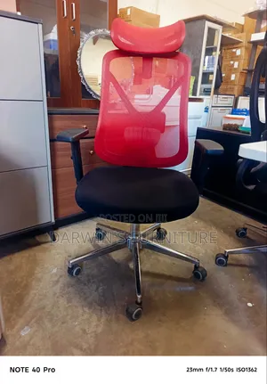 Red Orthopedic Office Chair
