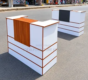 Modern Reception Desk | Stylish Office Reception Counter With Storage