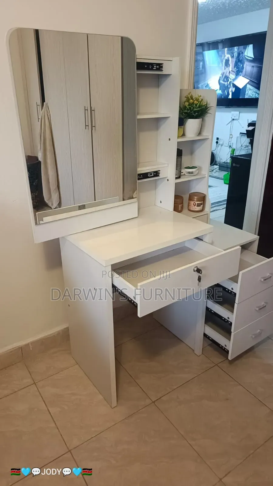 White Make Up Tables
