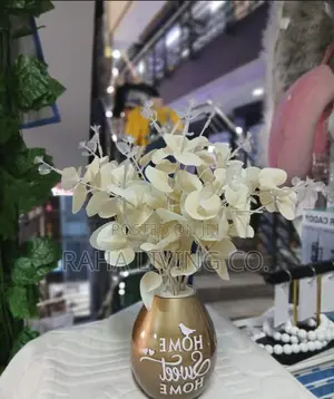 Artificial Flowers With Vase | Pink White Yellow | Home Décor