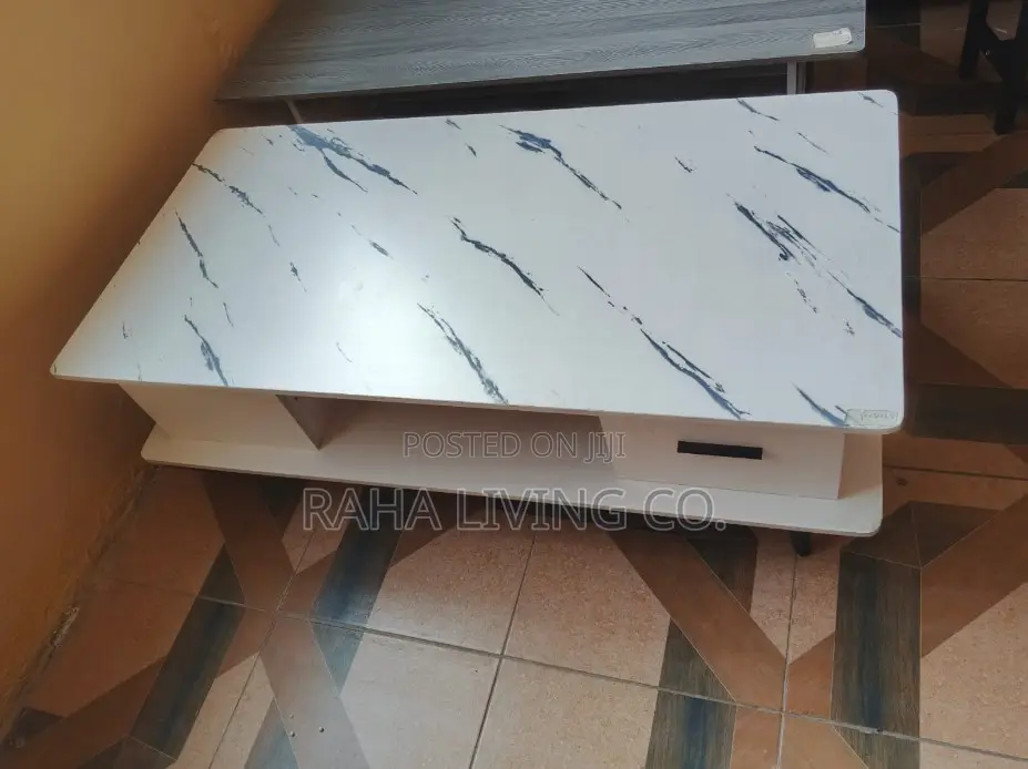 Marble Top Coffee Table With Storage Drawer