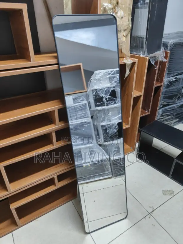 Frameless Full Length Dressing Mirror With Stand