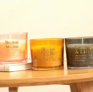 3pc Scented Soy Candle Set | Glass Jar With Lid | 3 Scents